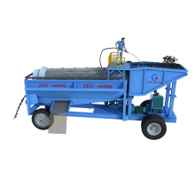 Alluvial Gold Panning Machine Rotary Diamond Washing Waste Trommel Drum Screen Machin with hopper slide screen 800x1400